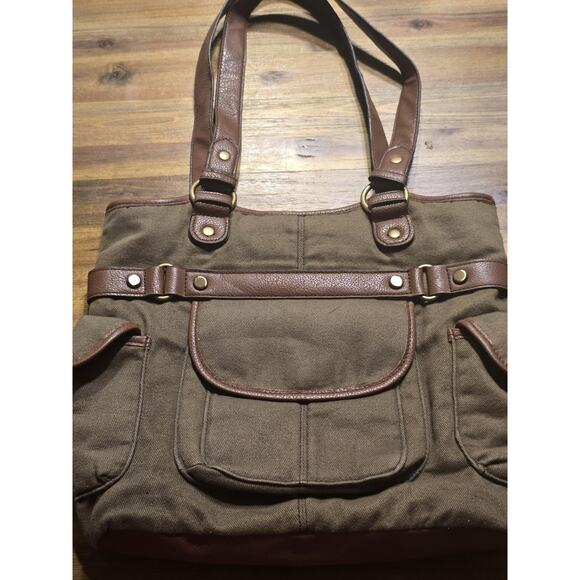 UNBRANDED Purse Handbag Shoulder Purse Olive Green Color With Faux Leather NWOT - Picture 1 of 8